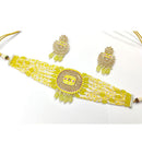 Pooja Bangles Beads And Pearl Choker Necklace Set