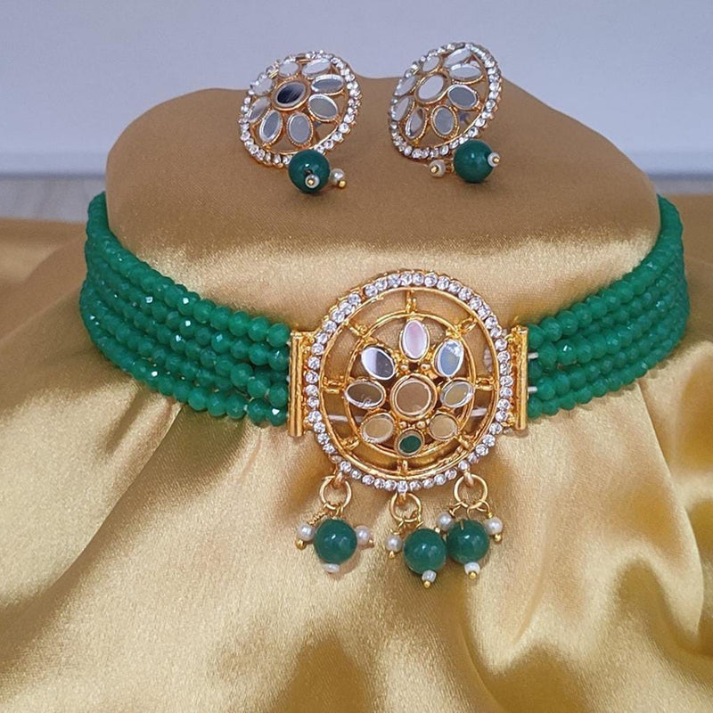 Pooja Bangles Mirror & Choker Necklace Set