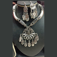 Pooja Bangles Navratri Special Oxidised Necklace Set