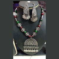 Pooja Bangles Navratri Special Oxidised Necklace Set