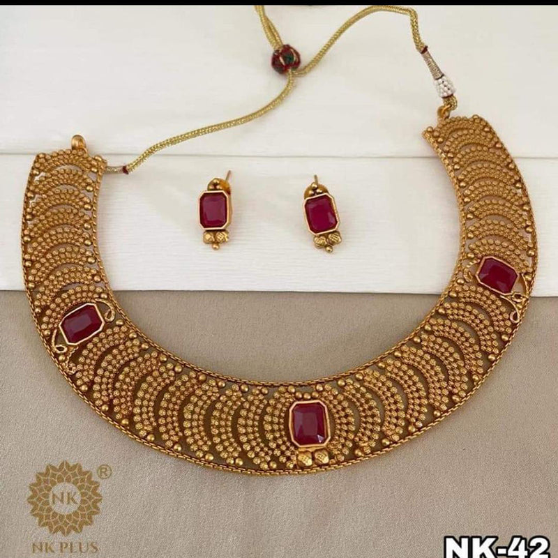 Pooja Bangles Gold Plated Necklace Set