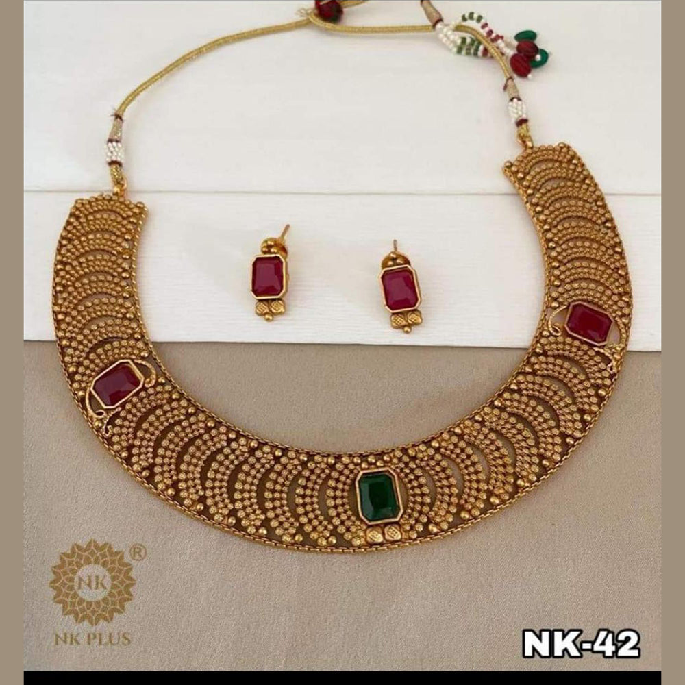 Pooja Bangles Gold Plated Necklace Set