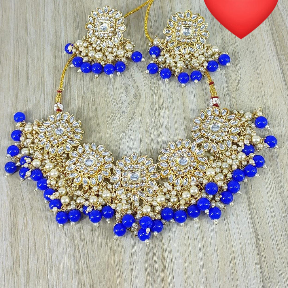 Pooja Bangles Kundan & Beads Necklace Set