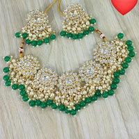 Pooja Bangles Kundan & Beads Necklace Set