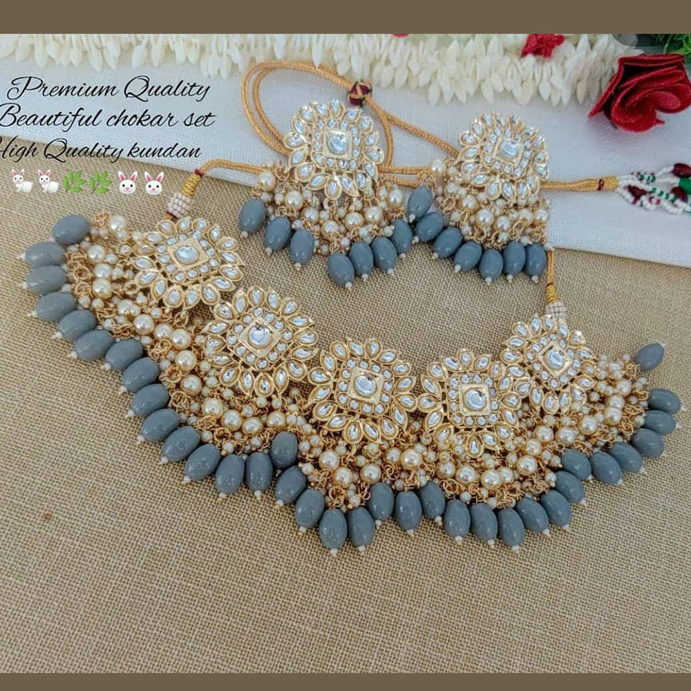 Pooja Bangles Kundan & Beads Necklace Set