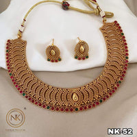 Pooja Bangles Gold Plated Necklace Set