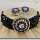 Pooja Bangles Austrian Stone & Beads Choker Necklace Set