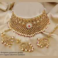 Pooja Bangles Gold Plated Designer Necklace Set