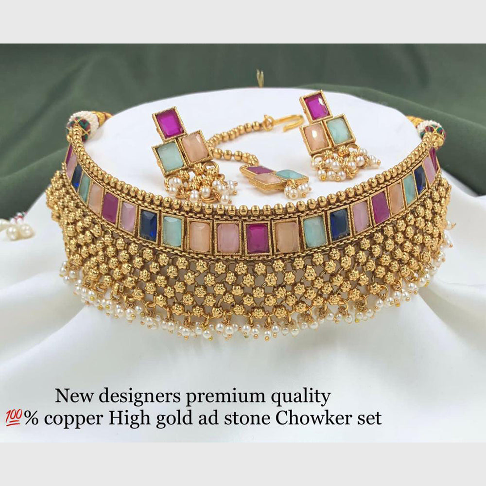 Pooja Bangles Gold Plated Designer Necklace Set