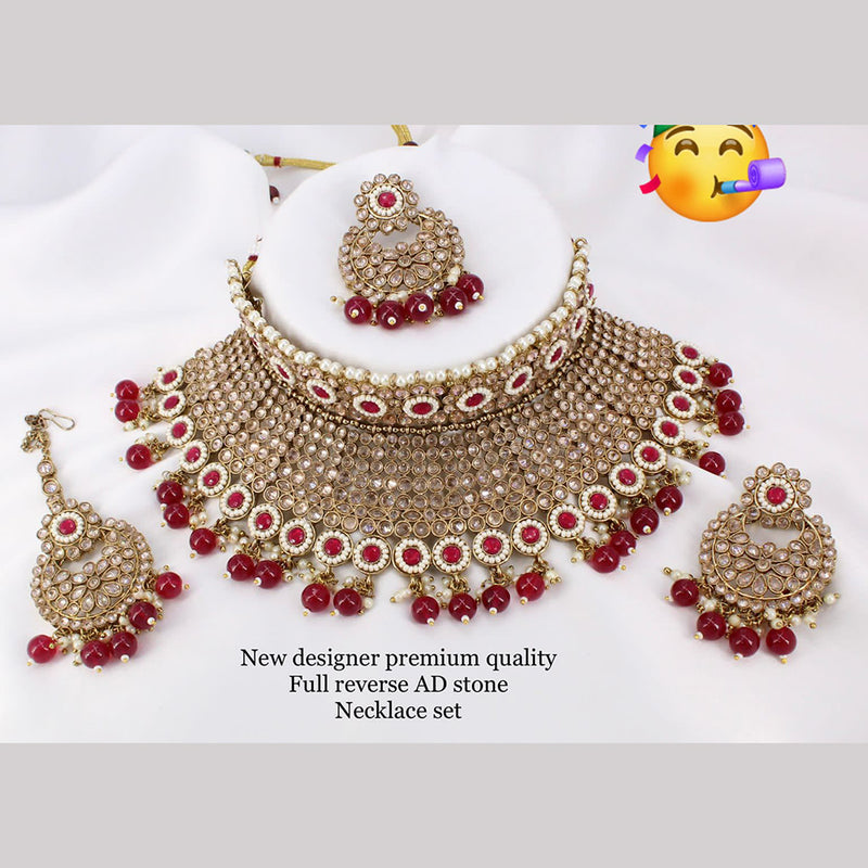 Pooja Bangles Gold Plated Designer Necklace Set