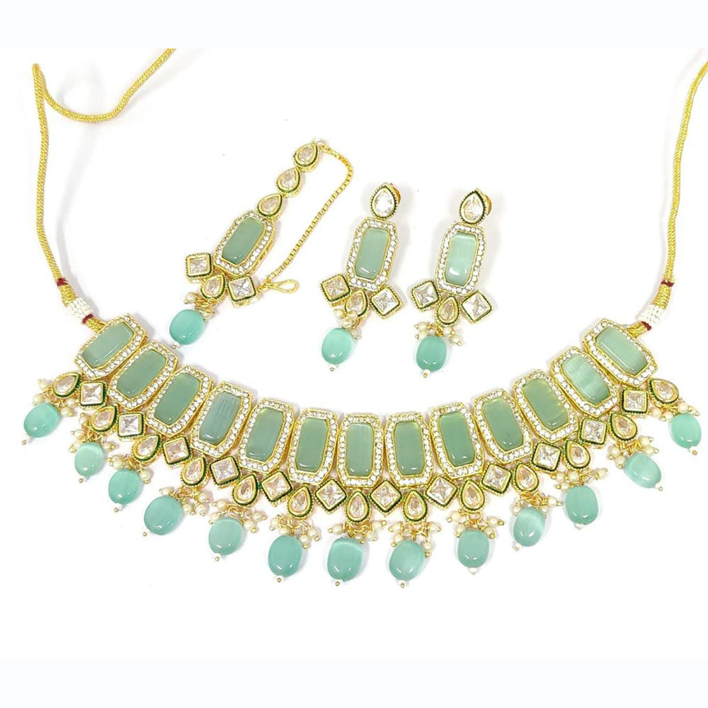 Pooja Bangles Gold Plated Designer Necklace Set