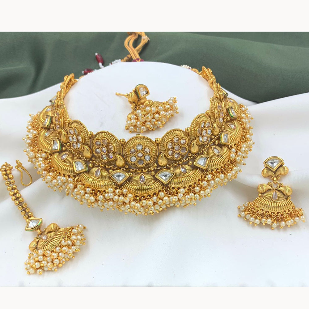 Pooja Bangles Gold Plated Designer Necklace Set