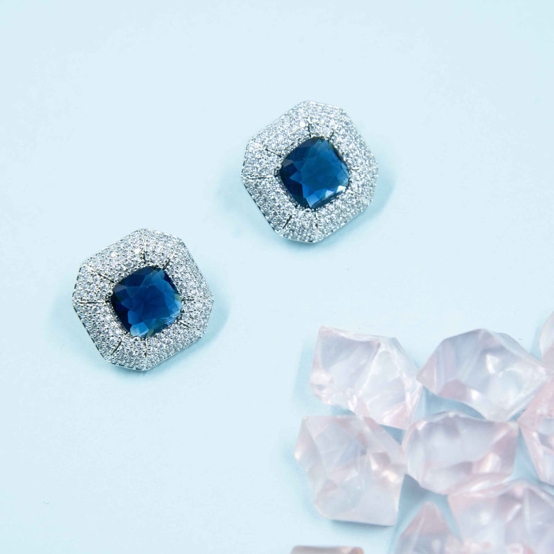 Nipura Purssian Taylor Zircon Earrings