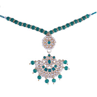 Etnico Rakshabhandan Special Designer Pearl Hanging Floral Lumba Rakhi for Bhabhi (R068G-L)