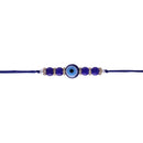 Etnico Rakshabhandan Special Designer Pearl Rakhi for Brother/Men (R073Bl)