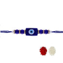 Etnico Ethnic Designer Pearl Beads Studded Rakhi Bracelet for Men/Brother/ Bhaiya for Rakshabhandan (R077BI)