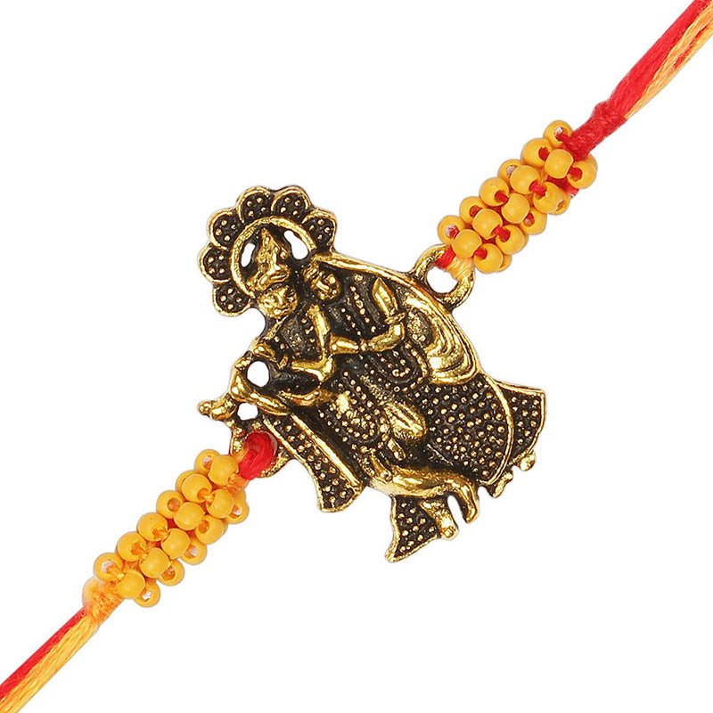 Etnico Gold Plated Metal Rakhi Bracelets for Boys & Kids Rakshabandhan Special (R950)