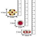 Mahi Combo of 3 Designer  Multicolor Crystals Rakhi's for Brother (RCO1105251G)