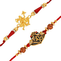 Mahi Combo of Hanuman and Om Rakhis for Men (RCO1105347M)