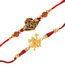 Mahi Combo of Hanuman and Om Rakhis for Men (RCO1105347M)