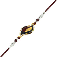 Mahi Combo of Classic Designer Multicolor Crystals Rakhi for Beloved Brother /Bhaiya (RCO1105425M)