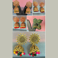 Mahavir Gold Plated Earrings Combo