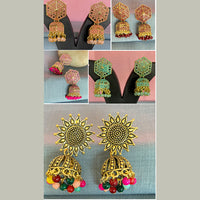 Mahavir Gold Plated Earrings Combo