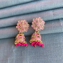 Mahavir Gold Plated Meenakari Jhumki Earrings