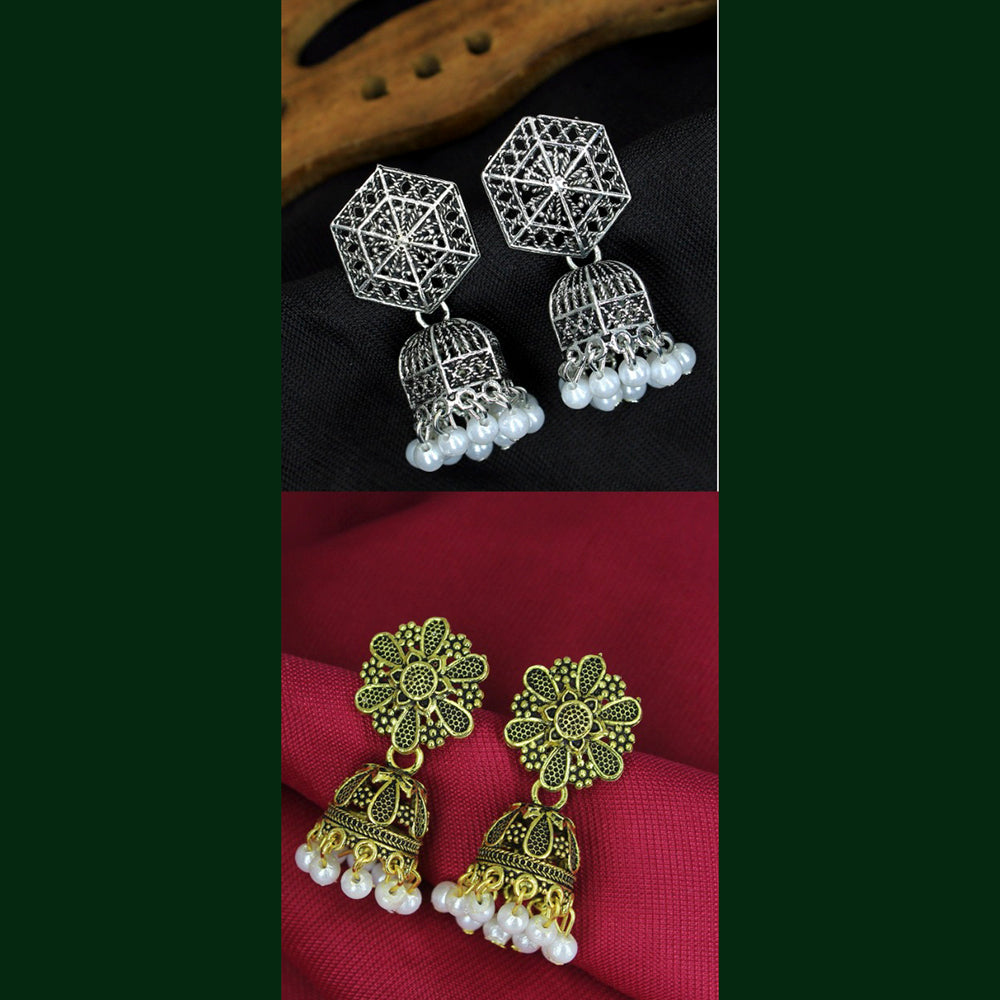 Mahavir Earrings Combo Set