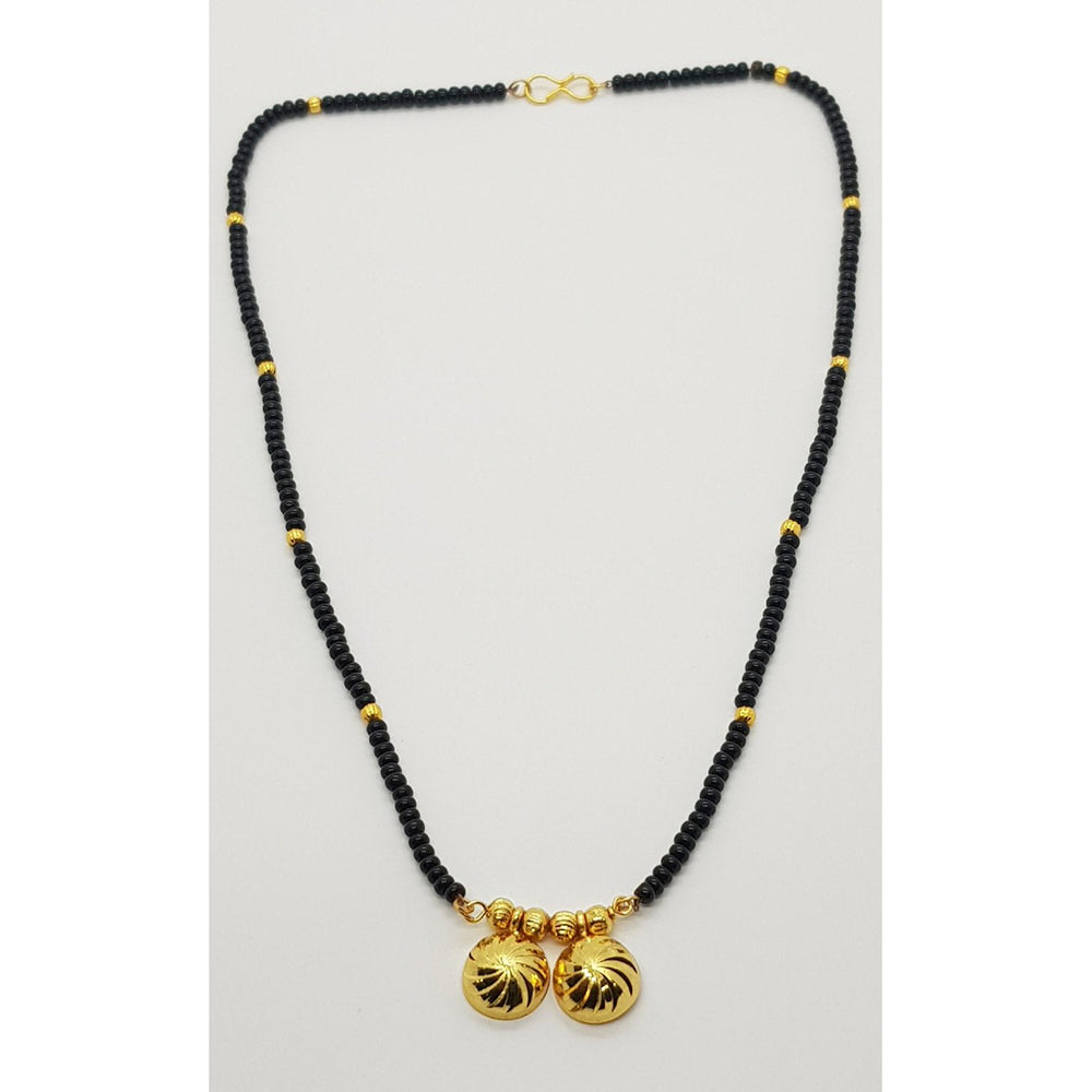 Raiyaraj Gold Plated Pack Of 3 Pack Of 3 Black Beads Mangalsutra