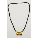 Raiyaraj Gold Plated Pack Of 3 Pack Of 3 Black Beads Mangalsutra