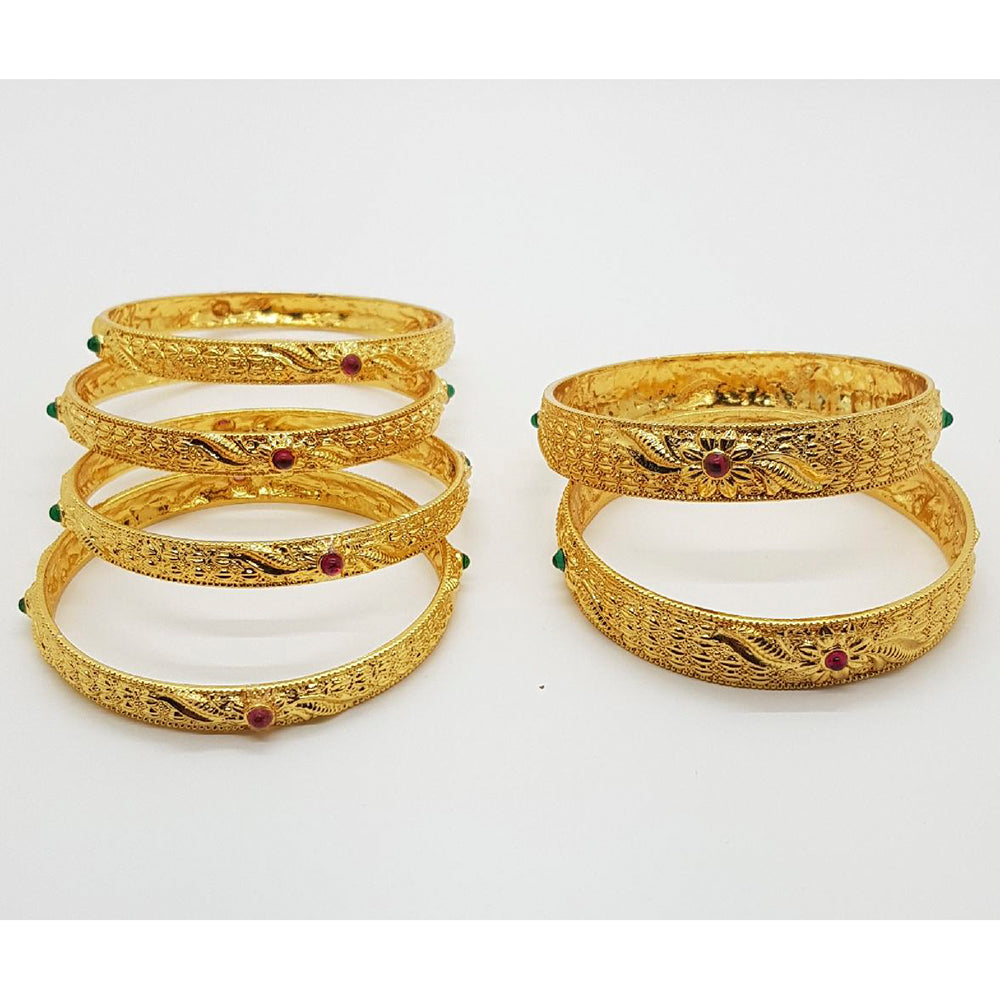 Raiyaraj Gold Plated Pack Of 3 Bangle Set