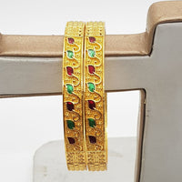 Raiyaraj Gold Plated Pack Of 3 Kada Bangles