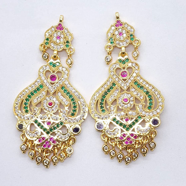 Indian Rajasthani Stylish Golden Earrings Jewellery Stock Photo - Download  Image Now - iStock