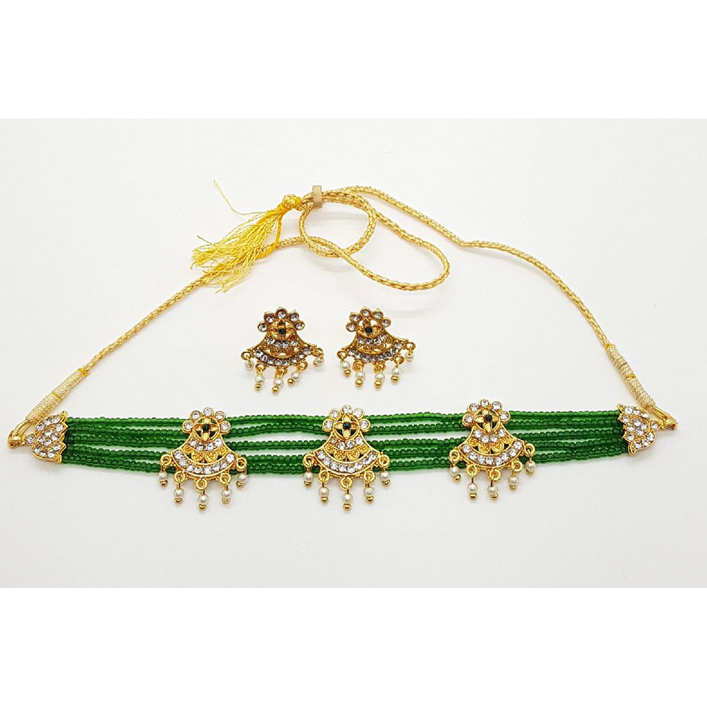 Raiyaraj Gold Plated Austrian Stone Pack Of 3 Necklace Set