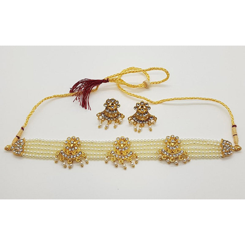 Raiyaraj Gold Plated Austrian Stone Pack Of 3 Necklace Set