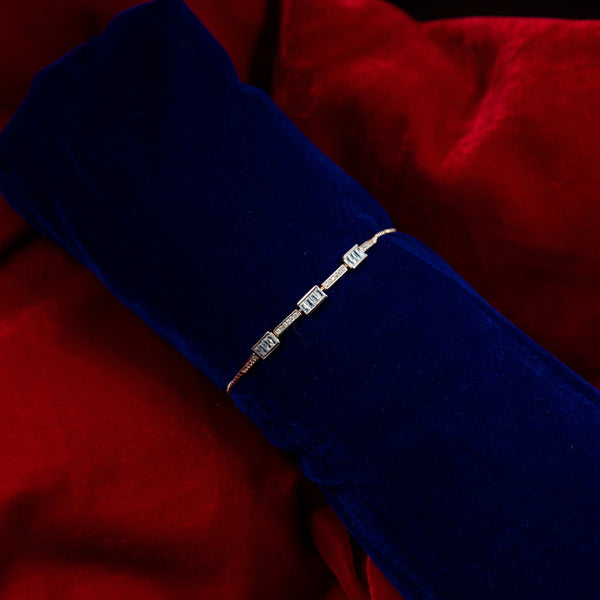 Nipura Rosegold Channel Link Bolo-bracelet