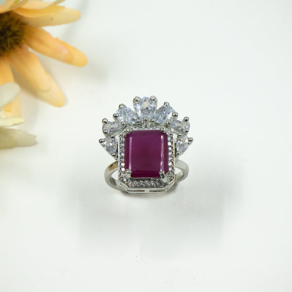 Nipura Ruby Blossom Cocktail Ring