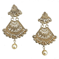 Shreeji Gold Plated Dangler Earrings - SE_685