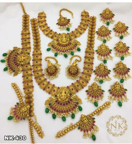 Sai Fashion Gold Plated Bridal Jewellery Set