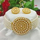 Sai Fashion Gold Plated Pearl And Beads Necklace Set