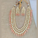 Sai Fashion Gold Plated Crysatal Stone & Beads Necklace Set