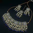 Sai Fashion Gold Plated Meenakari And Kundan & Pearl Necklace Set