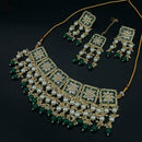 Sai Fashion Gold Plated Meenakari And Kundan & Pearl Necklace Set