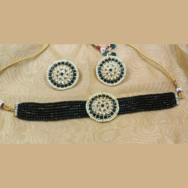 Sai Fashion Gold Plated Kundan & Pearl Necklace Set
