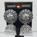 Shagna  Silver Plated Pack Of 3 Jhumki Earrings