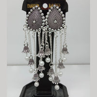 Shagna Silver Plated Pack Of 3 Jhumki Earrings