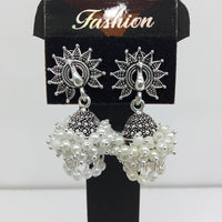 Shagna Silver Plated Pack Of 3 Jhumki Earrings