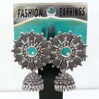 Shagna  Silver Plated Pack Of 6 Jhumki Earrings