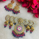Shagna Gold Plated Meenakari & Kundan Beads Necklace Set